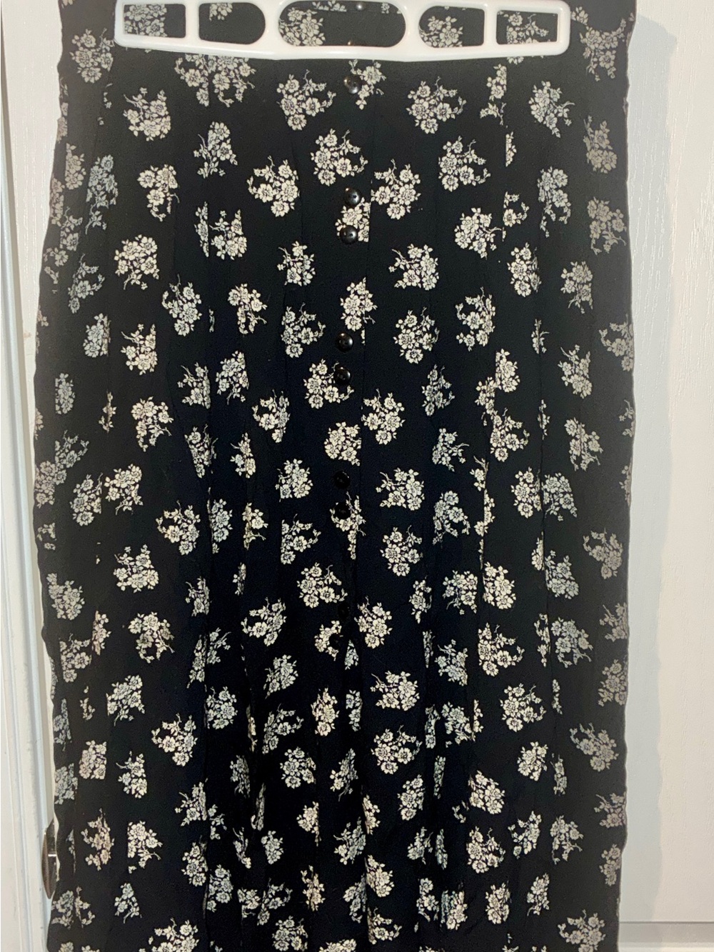 Vintage Jenna Lane Floral Button-Front Skirt - Size M